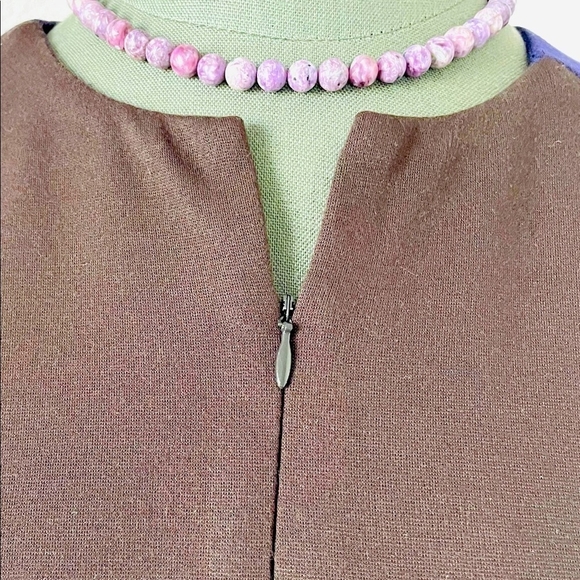 Women’s Dress Italian Designer D’Andrea Donna Zip Front Fit & Flare Midi Dress - Picture 16 of 16